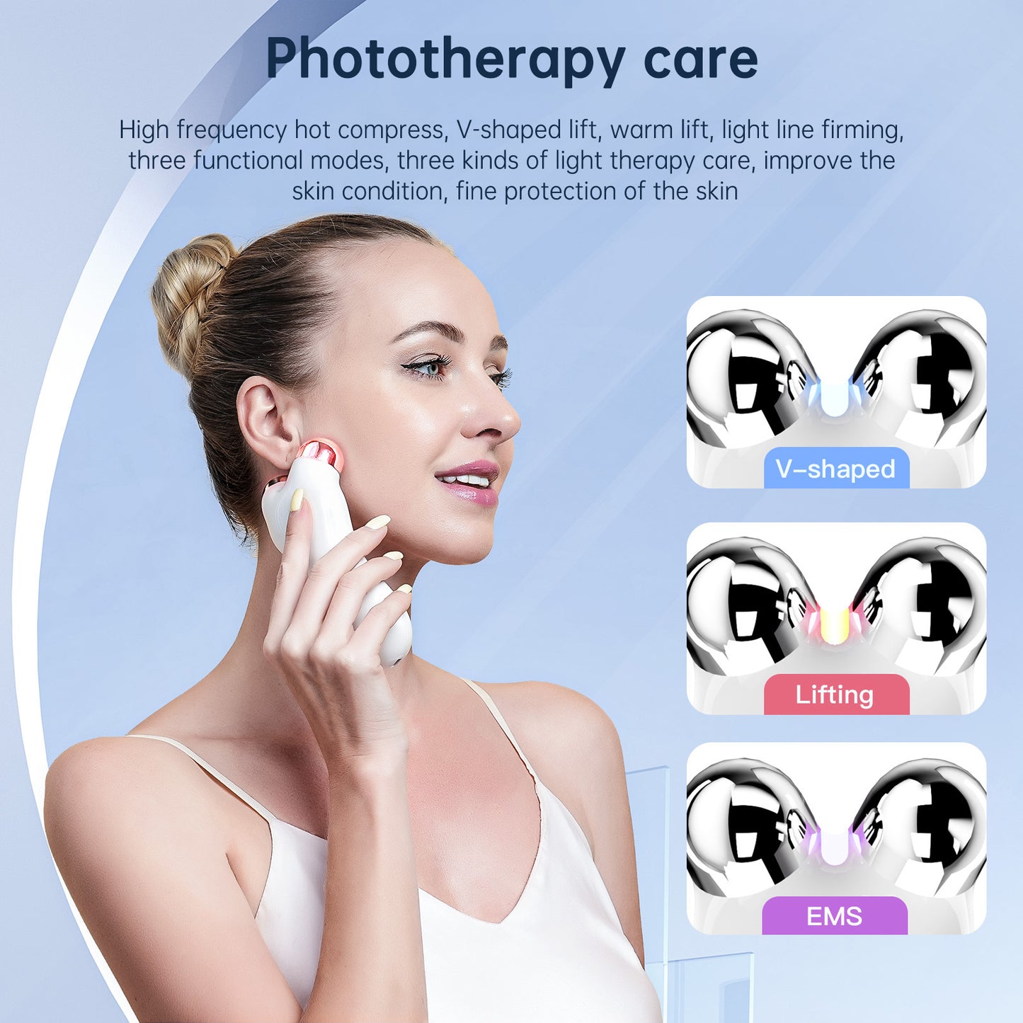 EMS Face Slimming & Lifting Roller Massager